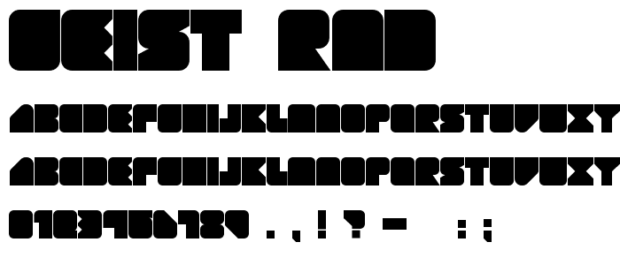 GEIST RND font